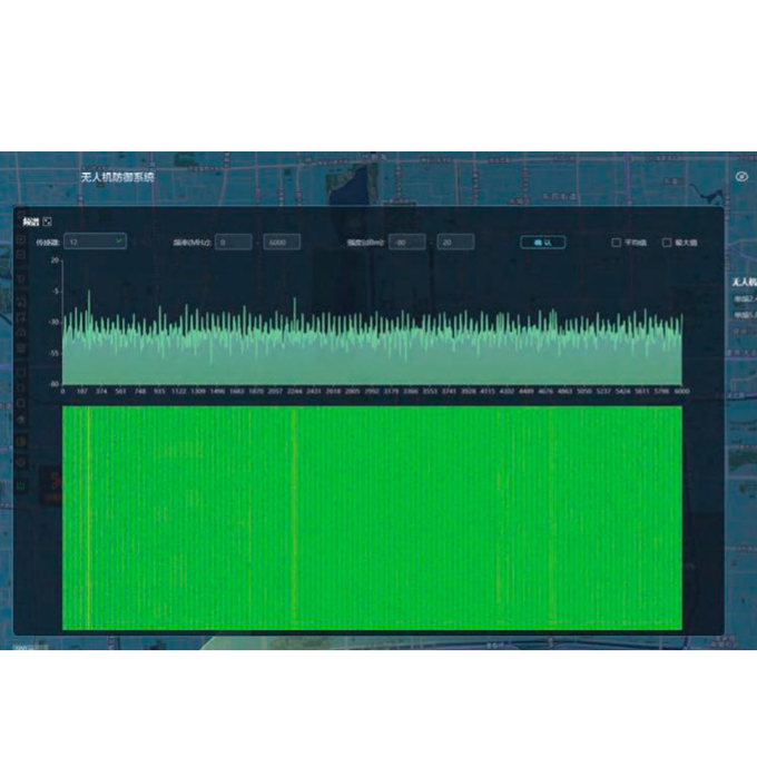 3000m-6000m IP66 เครื่องตรวจจับ Drone พกพา 16GB ระบบ Link Command Platform 2