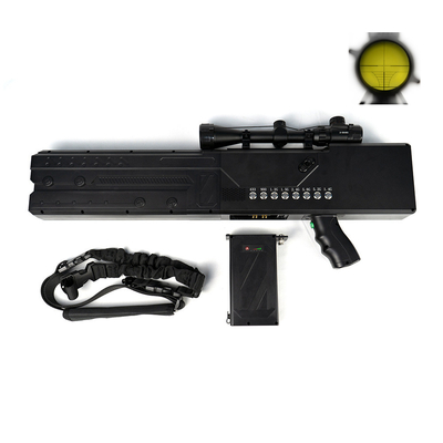 2 กิโลเมตร จอม 8 ช่อง ปืนต้านโดรน 433MHz -5.8G พกพา Anti Drone Jammer