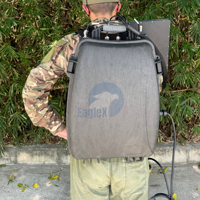 4 ช่อง Backpack Drone Jammer 2.4GHz 5.8GHz GPS Jammer แอนติดรออน UAV FPV
