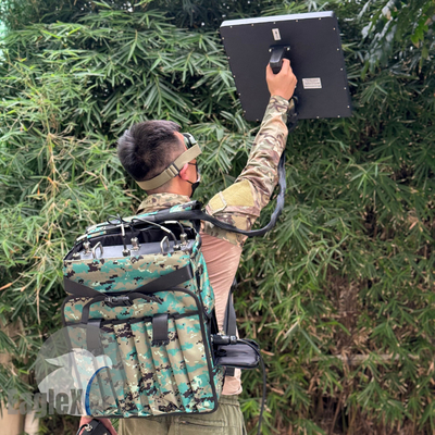 กล่องปิดบังกระเป๋าเดินทาง Drone Jammer 2KM ~ 2.5KM Anti Drone Jammer สัญญาณบล็อกเกอร์