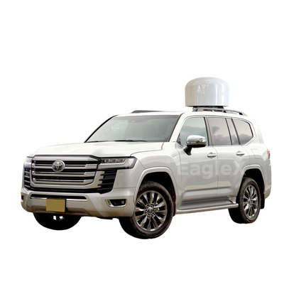 50MHz ~ 6GHz การตรวจจับ + การโจมตี Drone Jammer Land Cruiser เปลี่ยนแปลงเป็นระบบป้องกันการโจมตี Drone SUV
