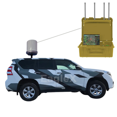 โตโยต้า ปราโด รถยนต์ที่ปรับปรุงการตรวจจับ Drone และการยับยั้งพื้นที่อากาศเต็ม 360