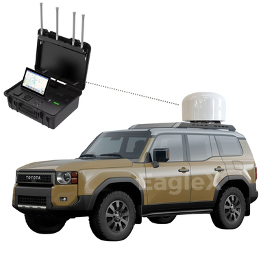 Jeep UAV Jammer รถ 3000m แอนติโดรน FPV 8000M รถตรวจจับติด Jammer