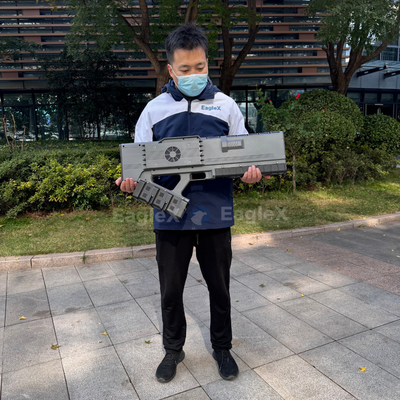 36h ความทนทาน Drone Portable Defense Solution สําหรับคอนเสิร์ตตํารวจทหาร 1-3KM FPV Drone Jammer ด้วยเครื่องตรวจจับการตรวจจับ 5KM