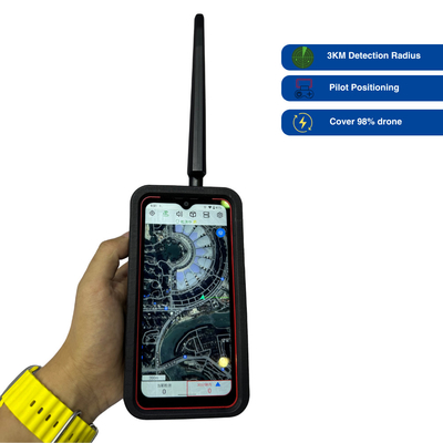 LZ001 เครื่องตรวจจับ Drone มือถือ: เครื่องตรวจจับ Drone และนักบินที่คอมแพคตและแม่นยํา