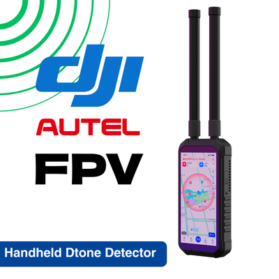 เครื่องตรวจจับ Drone มือถือ FPV 4KM 4000M ระยะไกล มือถือพกพา DJI UAV AUTEL การตรวจจับ เครื่องตรวจจับ Drones