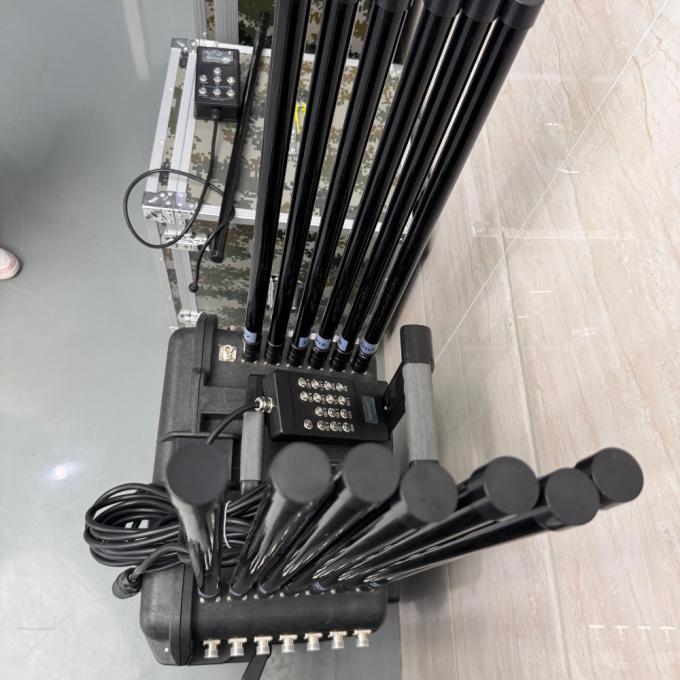 12 ช่อง All Band พกพา Anti Drone Jammer Anti UAV Drone Frequency Blocker เครื่องยับยั้งความถี่ 0