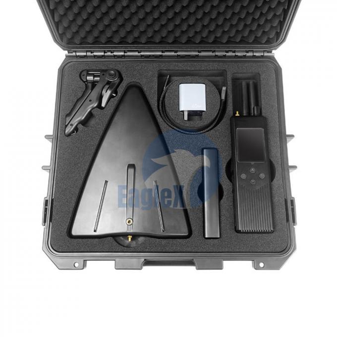 2.4GHz 5.8GHz DJI ระบบการตรวจจับ Drone Custom 2000m การตรวจจับ Drone และจม 0
