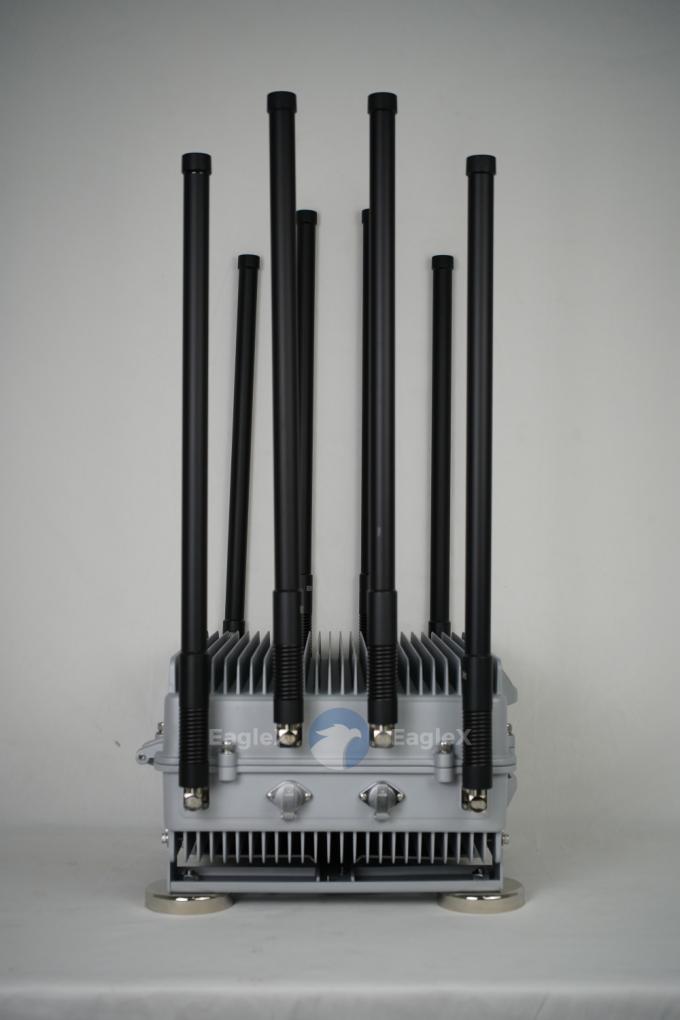 8 ช่องทางรถยนต์ติดตั้ง Drone แม็กเนติก Jammer ระบบขัดขวาง Anti FPV Disruptor Defense 0